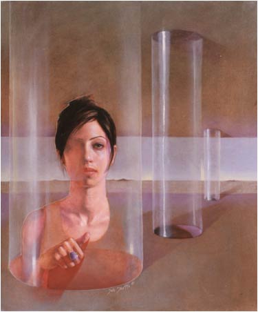 Sarah's portrait (2000),100*120 - Canva on Oil